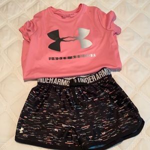 UnderArmour shorts/shirt outfit